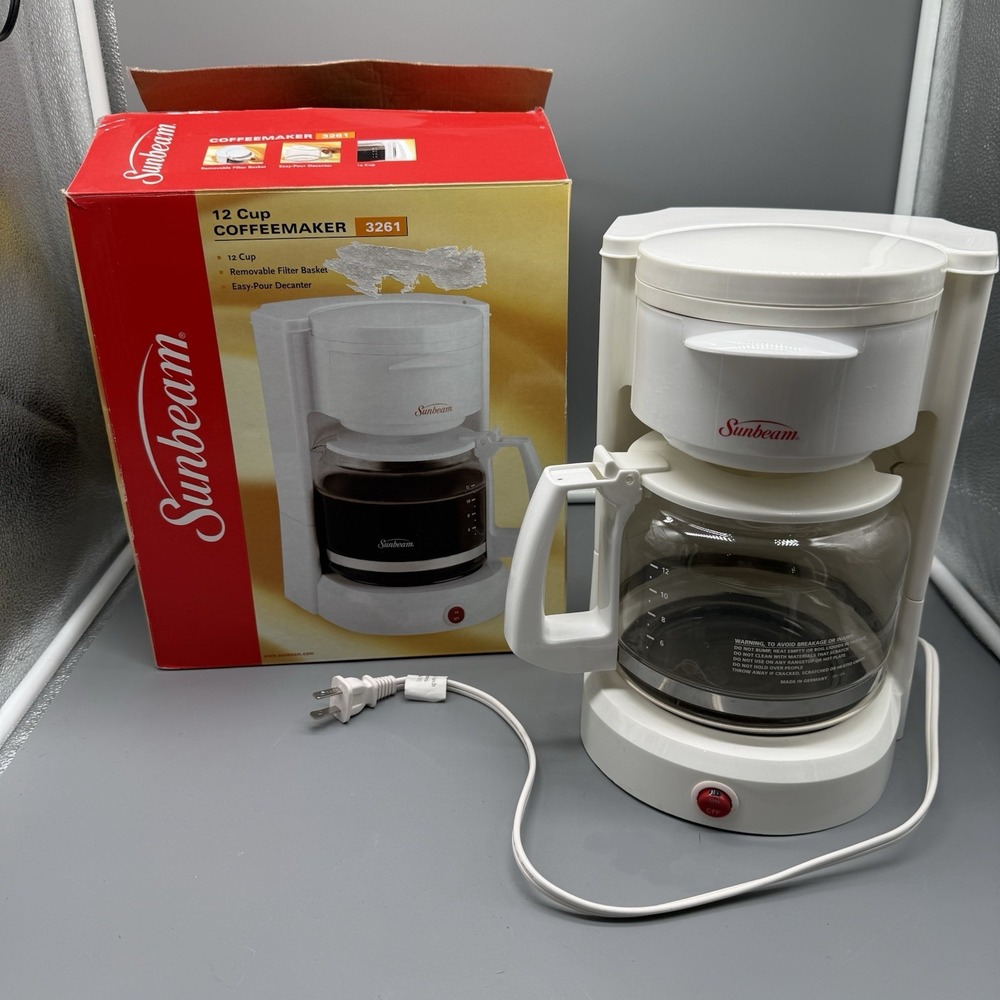 Sunbeam Coffee Maker Model 3261 Vintage In Box
